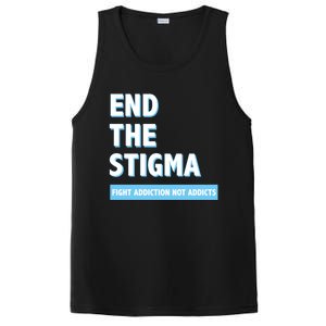 Fight Addiction Not Addicts End The Stigma Awareness Gift PosiCharge Competitor Tank