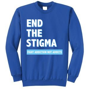 Fight Addiction Not Addicts End The Stigma Awareness Gift Sweatshirt