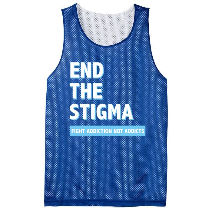 Fight Addiction Not Addicts End The Stigma Awareness Gift Mesh Reversible Basketball Jersey Tank