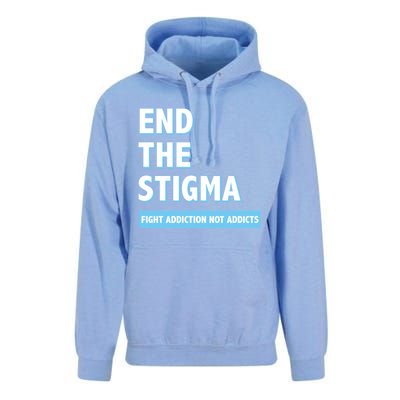 Fight Addiction Not Addicts End The Stigma Awareness Gift Unisex Surf Hoodie