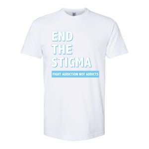 Fight Addiction Not Addicts End The Stigma Awareness Gift Softstyle CVC T-Shirt