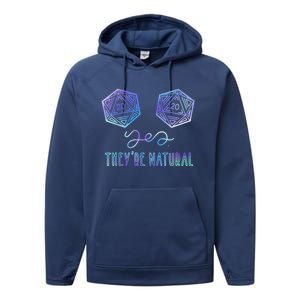 Fantasy Art, Nerdy Gaming, Yes They're Natural Performance Fleece Hoodie