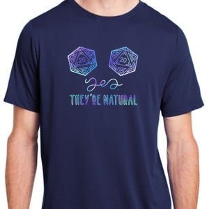 Fantasy Art, Nerdy Gaming, Yes They're Natural Adult ChromaSoft Performance T-Shirt