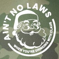Funny AinT No Laws When YouRe Ing With Claus Gift Legacy Tie Dye Trucker Hat