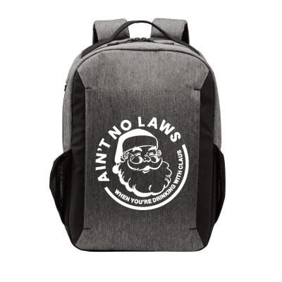 Funny AinT No Laws When YouRe Ing With Claus Gift Vector Backpack