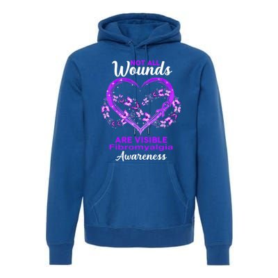 Fibromyalgia Awareness Not All Wounds Are Visible Gift Premium Hoodie