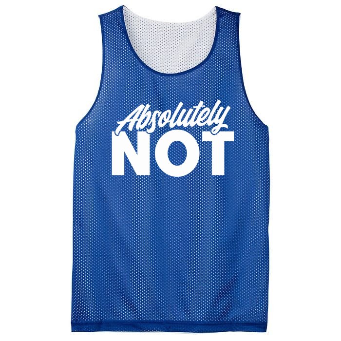 Funny Absolutely No Gift Mesh Reversible Basketball Jersey Tank