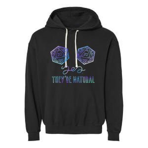 Fantasy Art Nerdy Gaming Yes They're Natural Garment-Dyed Fleece Hoodie