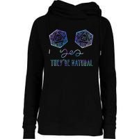 Fantasy Art Nerdy Gaming Yes They're Natural Womens Funnel Neck Pullover Hood