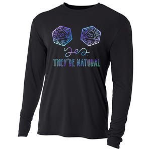 Fantasy Art Nerdy Gaming Yes They're Natural Cooling Performance Long Sleeve Crew