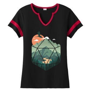 Fantasy Art Nerdy Gaming Geeky Gamer Ladies Halftime Notch Neck Tee