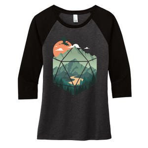 Fantasy Art Nerdy Gaming Geeky Gamer Women's Tri-Blend 3/4-Sleeve Raglan Shirt