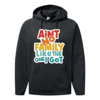 Funny Aint No Family Like The One I Got Performance Fleece Hoodie