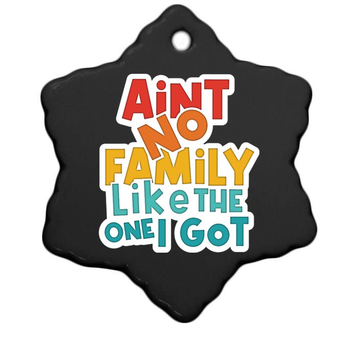 Funny Aint No Family Like The One I Got Ceramic Star Ornament