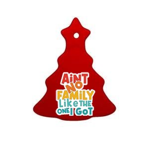 Funny Aint No Family Like The One I Got Ceramic Tree Ornament