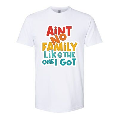 Funny Aint No Family Like The One I Got Softstyle CVC T-Shirt