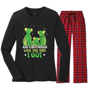 Funny Aint No Family Like The One I Got Women's Long Sleeve Flannel Pajama Set 