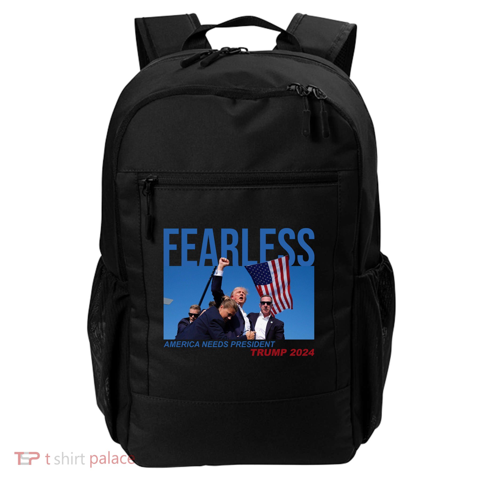 Fearless America Needs President Trump 2024 Daily Commute Backpack