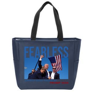 Fearless America Needs President Trump 2024 Zip Tote Bag