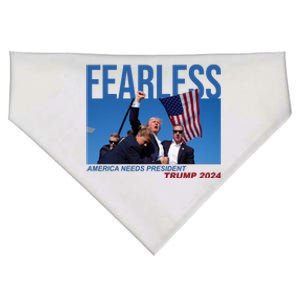 Fearless America Needs President Trump 2024 USA-Made Doggie Bandana