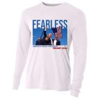 Fearless America Needs President Trump 2024 Cooling Performance Long Sleeve Crew