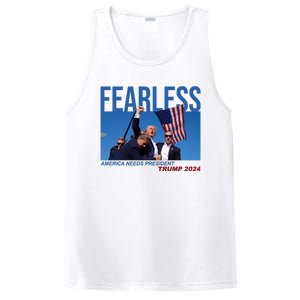 Fearless America Needs President Trump 2024 PosiCharge Competitor Tank