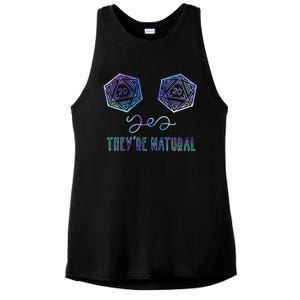 Fantasy Art Nerdy Gaming Yes Theyre Natural Ladies PosiCharge Tri-Blend Wicking Tank