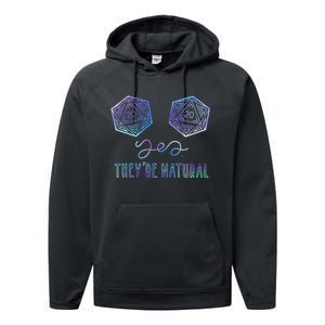 Fantasy Art Nerdy Gaming Yes Theyre Natural Performance Fleece Hoodie