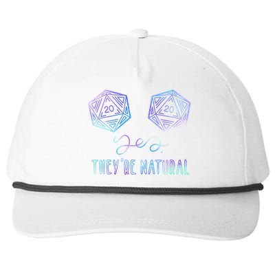 Fantasy Art Nerdy Gaming Yes Theyre Natural Snapback Five-Panel Rope Hat