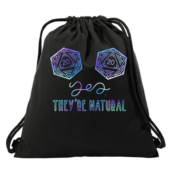 Fantasy Art Nerdy Gaming Yes Theyre Natural Drawstring Bag