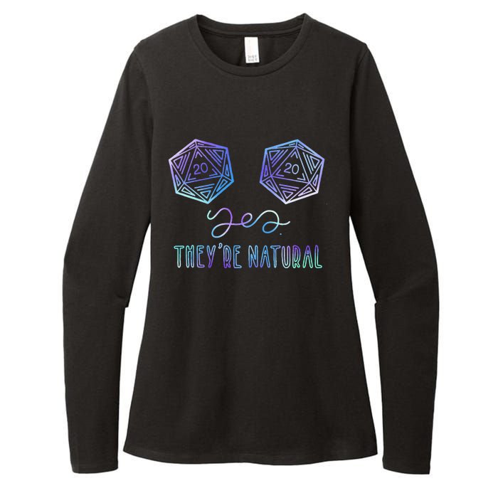 Fantasy Art Nerdy Gaming Yes Theyre Natural Womens CVC Long Sleeve Shirt