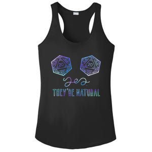 Fantasy Art Nerdy Gaming Yes Theyre Natural Ladies PosiCharge Competitor Racerback Tank