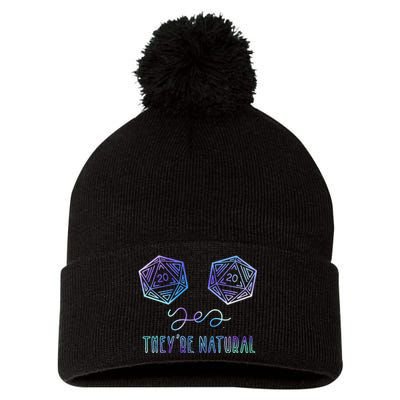 Fantasy Art Nerdy Gaming Yes Theyre Natural Pom Pom 12in Knit Beanie