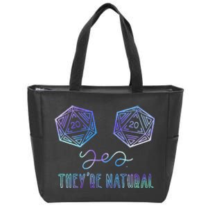 Fantasy Art Nerdy Gaming Yes Theyre Natural Zip Tote Bag