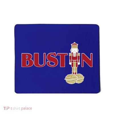 Funny Adult Nut Cracker Bustin Gym Christmas Weightlifting Mousepad