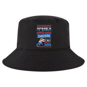 Funny America Needs More Childless Cat Ladies 2024 Election Cool Comfort Performance Bucket Hat