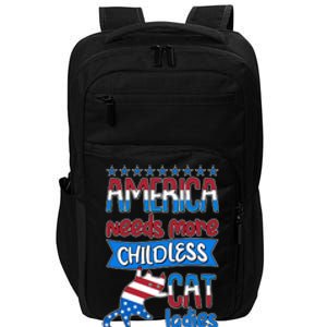 Funny America Needs More Childless Cat Ladies 2024 Election Impact Tech Backpack