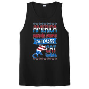 Funny America Needs More Childless Cat Ladies 2024 Election PosiCharge Competitor Tank