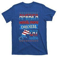 Funny America Needs More Childless Cat Ladies 2024 Election T-Shirt