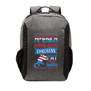 Funny America Needs More Childless Cat Ladies 2024 Election Vector Backpack