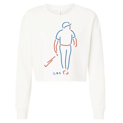 Francisco Alvarez Neon Por Que No Cropped Pullover Crew