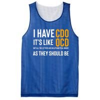 Funny Adult Novelty Cool Gift I Have Cdo It's Like Ocd Gift Mesh Reversible Basketball Jersey Tank