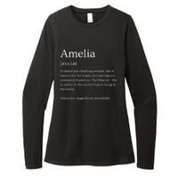 Funny Amelia Name Meaning Gift Womens CVC Long Sleeve Shirt