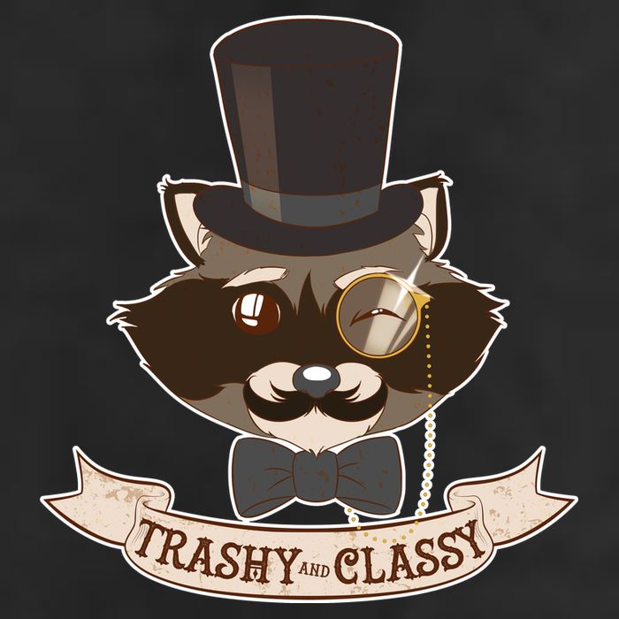 Fancy Trashy Classy Raccoon Cool Comfort Performance Bucket Hat
