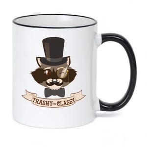 Fancy Trashy Classy Raccoon 11oz Black Color Changing Mug