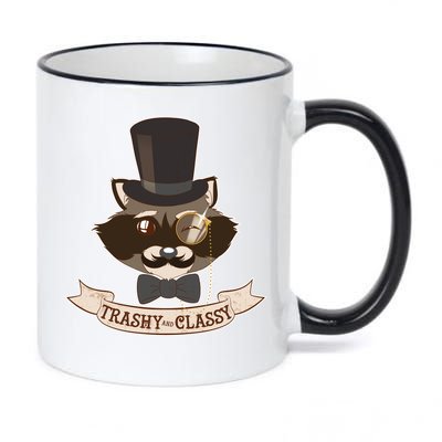 Fancy Trashy Classy Raccoon 11oz Black Color Changing Mug