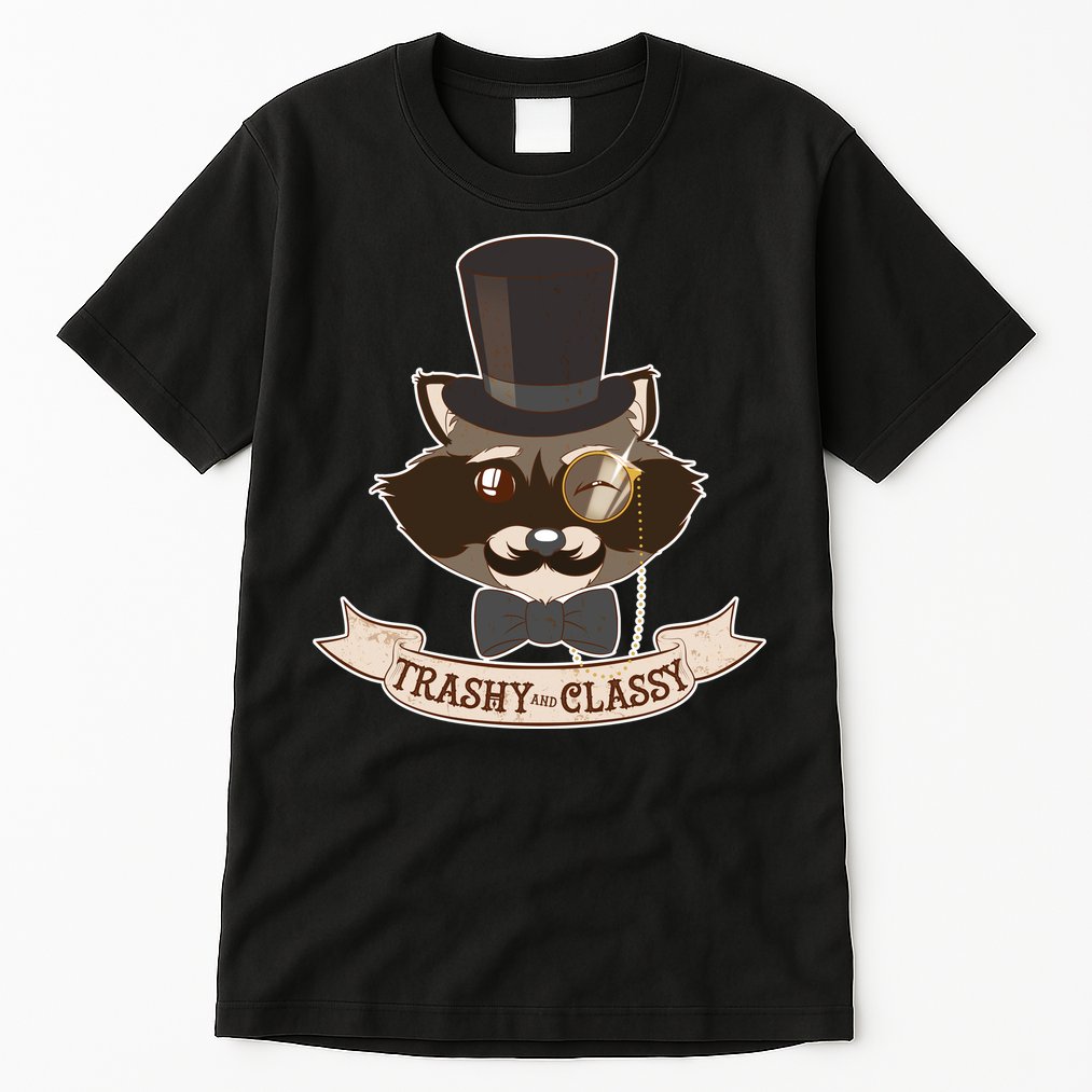 Fancy Trashy Classy Raccoon Tall T-Shirt