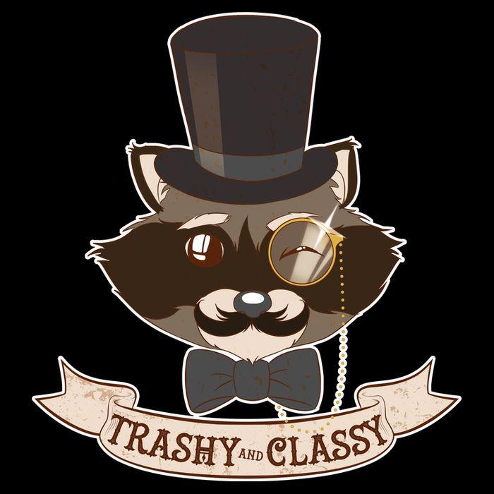 Fancy Trashy Classy Raccoon Impact Tech Backpack