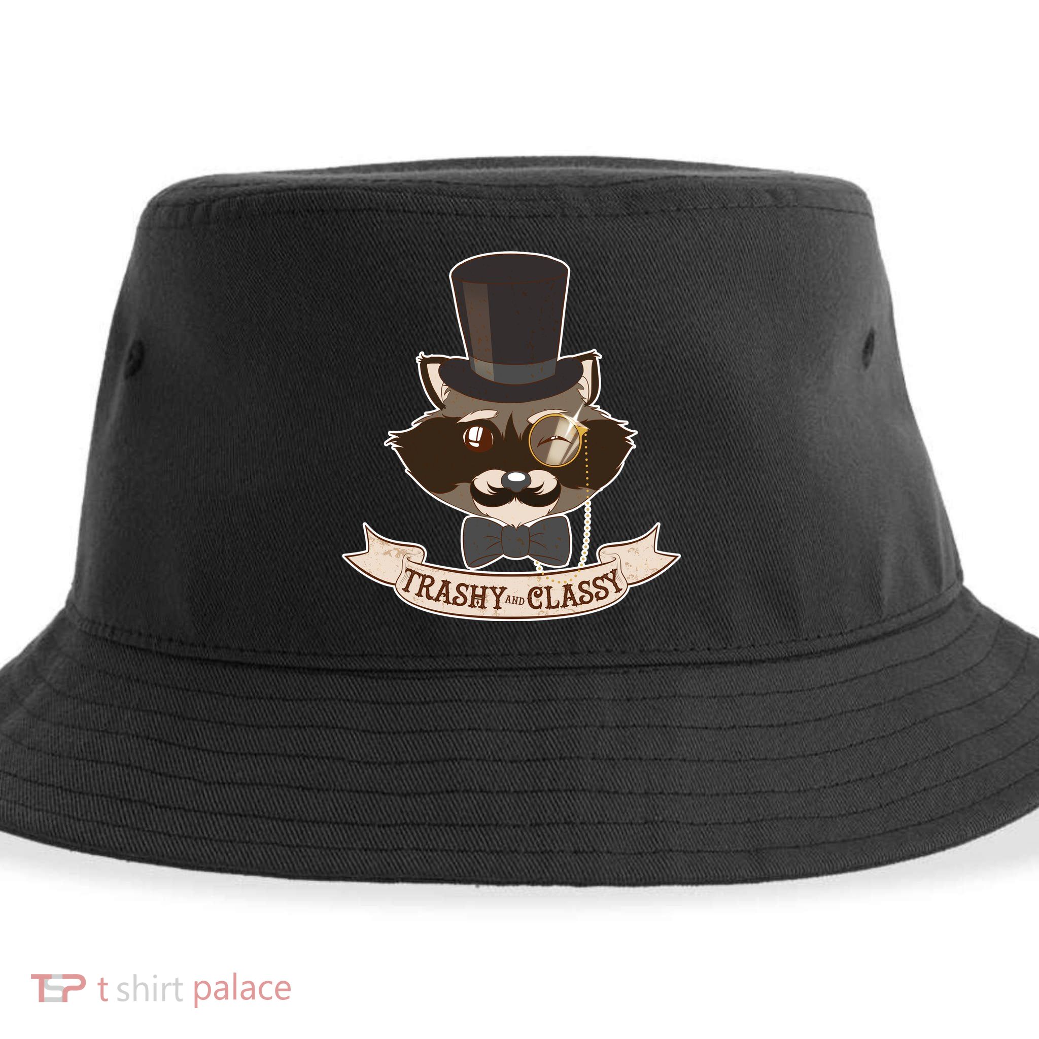 Fancy Trashy Classy Raccoon Sustainable Bucket Hat
