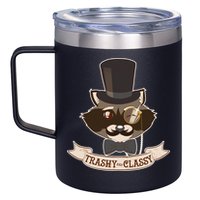 Fancy Trashy Classy Raccoon 12oz Stainless Steel Coffee Mug